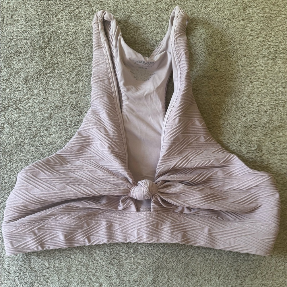 JMP The Label Textured Lavender Knot Top/Bra